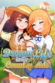 百合少女的日常封面，莉沙与帆夏在乡村农场前合影